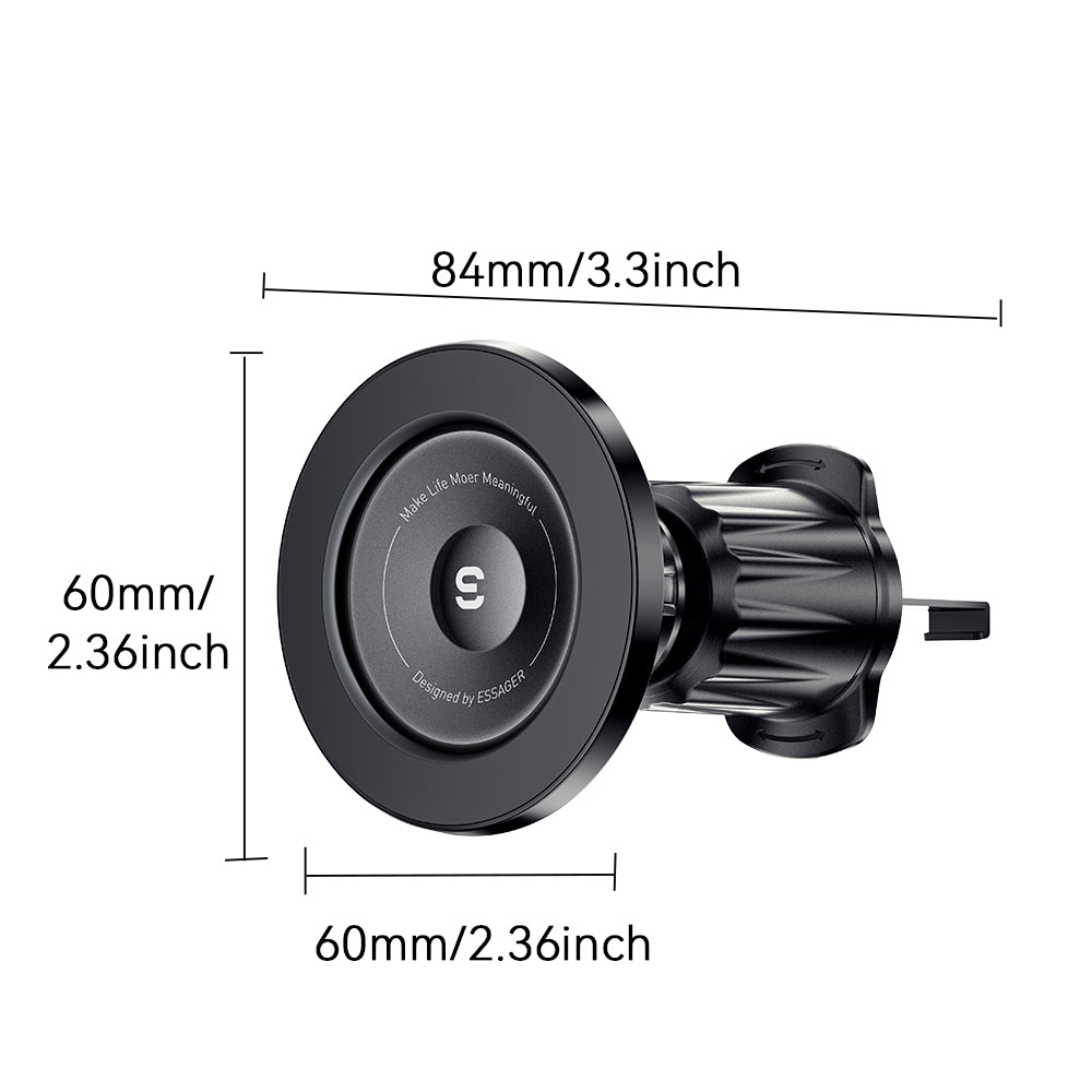 ESSAGER ES-ZJ27 Universal Magnetic Car Air Vent Phone Holder 360 Degrees Rotatable Cellphone Bracket ESSAGER ES-ZJ27 Universal Magnetic Car Air Vent Phone Holder 360 Degrees Rotatable Cellphone Bracket